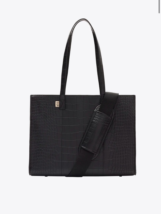 BEIS Handbags - BÉIS Work Tote – Black Croc (Standard Size)